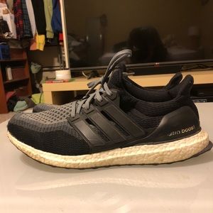 Black Adidas Ultra Boost Shoes